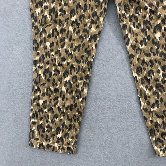 Anthropologie Current/Elliott Animal Print 30 The Clean Weslan Camo Cropped - Picture 15 of 16